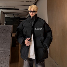 特p100控158冬立领机车棉服情侣棉衣面包扎染服墨染风外套男MY248，男装棉衣，电商B370