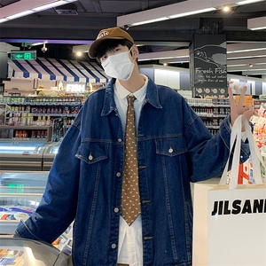 春季高街潮牌oversize夹克宽松高级感ins牛仔衣外套男 W5202-P57图片