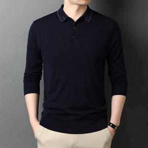J611钱塘2020-1秋冬男士新款高端羊毛毛衫打底不起球舒适爆款P65图片