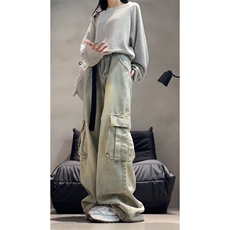 男女同款长裤牛仔裤工装裤A52-P60，男装牛仔裤，电商D312