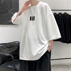 冰丝七分袖t恤男大码五分袖男短袖男中袖Q11436-P30，男装T恤，电商A040