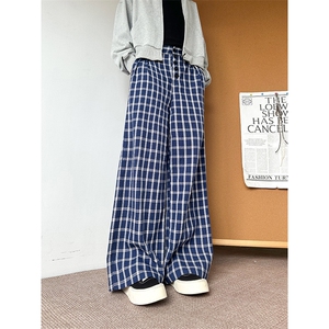 903-AK814-特P48   S-3XL   格子休闲裤男女！1图片
