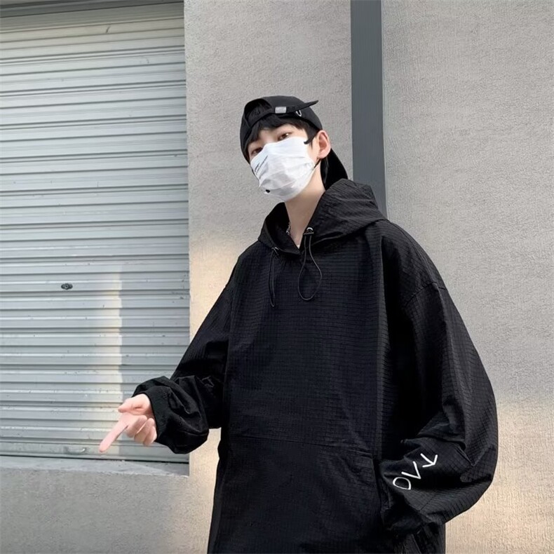 嘻哈美式连帽夹克男春秋ins潮牌防风冲锋衣宽松休闲外套W5290-P63,男装夹克,星座412
