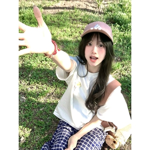 万针全刺绣工艺抖音得物高品质260克重磅纯棉双纱美式高街短袖T恤图片