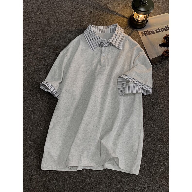 假两件短袖t恤男polo衫 cp157-特p45图片