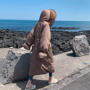 大货已出2021新版侧绑带格子棉衣8605-A85（）