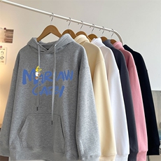 卫衣男秋季新款港风宽松华棉复合牛奶丝连帽套头上衣WY982-P38，男装卫衣，星座214-3
