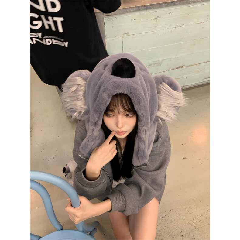 【有货】S472CC-特P85 考拉熊棉服男女设计感卫衣外套（无公仔）图片