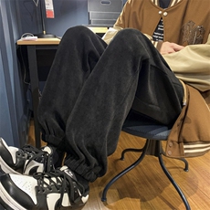 新款休闲裤宽松束脚卫裤潮流百搭休闲裤313A-1-NK84-P55控68，男装休闲裤，星座808A-1