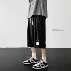 冰丝七分裤男大码速干短裤男五分裤黑地板风格QK72397-P25，男装休闲裤，电商A040