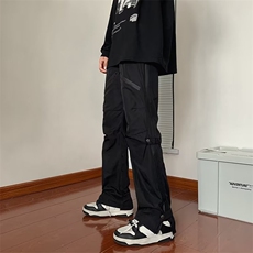 美式vibe机能裤子ins高街潮户外防水拉链工装裤男冲锋裤G5808-P48，男装休闲裤，星座1008