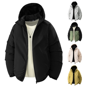 1506-1/MAT20771-加绒棉衣/P64冬季新款男士闲棉服宽松帽百搭棉衣图片