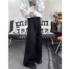 阔腿休闲西裤男士韩版潮流高街帅气百搭2025春季ins长裤K5905-P41，男装西裤，星座412-2