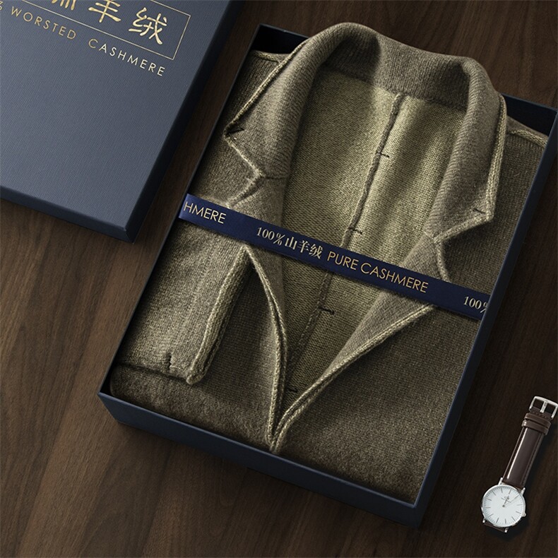 秋冬季新款舒适时尚百搭男士翻领羊绒西装男装,男装西服,江帆羊绒