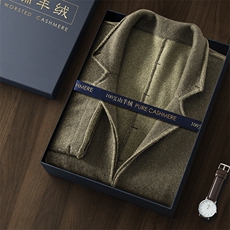 秋冬季新款舒适时尚百搭男士翻领羊绒西装男装，男装西服，江帆羊绒