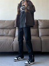 B271-A193-P65抖音加厚高品质弹力裤脚拉链牛仔裤，男装牛仔裤，星座B271