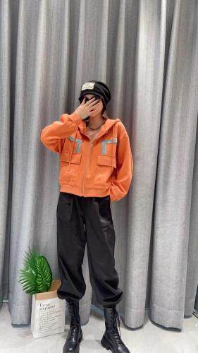 设计款后背刺绣卫衣外套,女装卫衣/绒衫,姚姚家