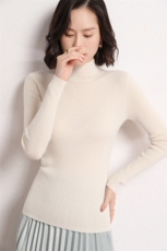 秋季新款修身内搭长袖打底针织衫短款羊毛衫，女装羊毛衫，耀日羊绒