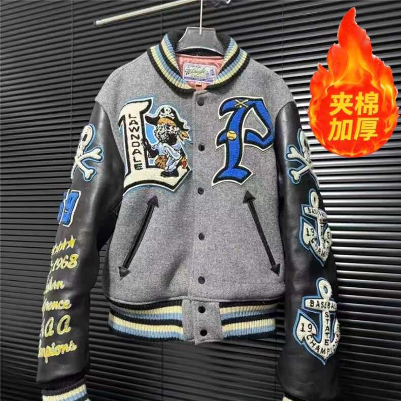 1506-1/F904原版做工高密刺绣加棉加厚款/P109刺绣植海盗棒球服男，女装职业装，星座1506-1