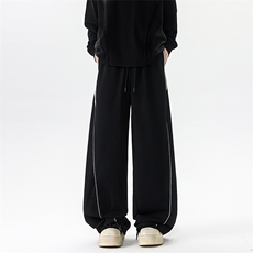 8XL-M秋季美式潮牌裤子男士宽松撞色冲锋裤速干休闲长裤K9156P68，男装休闲裤，电商D206-1