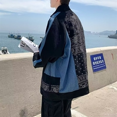 高街腰果拼接双层夹克美式秋冬季新款外套HY60P42，男装夹克，星座1116-2