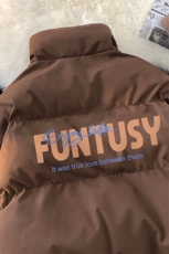 地毯23新款冬季时尚百搭宽松字母印花棉服外套MY62055P90控118，男装棉衣，电商A268