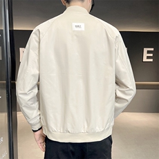 2025数据新款棒球领帅气工装青年夹克百搭时尚潮流上衣-2215，男装夹克，电商A225