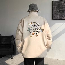 麂皮绒棉衣男大码立领棉袄子男羽绒棉服JM87142-P110，男装棉衣，电商A040