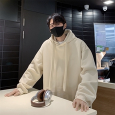 连帽卫衣纯色连帽外套，男装卫衣，星座410-7