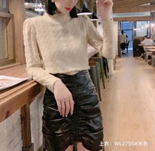 2021年冬季加厚修身显瘦气质蕾丝打底衫 大量供应，其它，婉伦