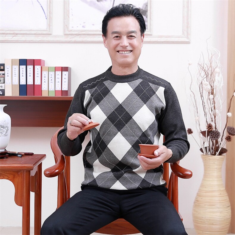 A13P35爸爸打底衫中年男装毛线衫爸爸中老年打底衫男装,男装针织衫/毛衣,星座1216（原钱塘722）