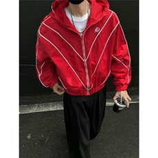 春秋夹克撞色拼接外套设计款美式运动夹克潮1016-1JK71P90K118，男装夹克，星座1016-1（原电商B408-1）