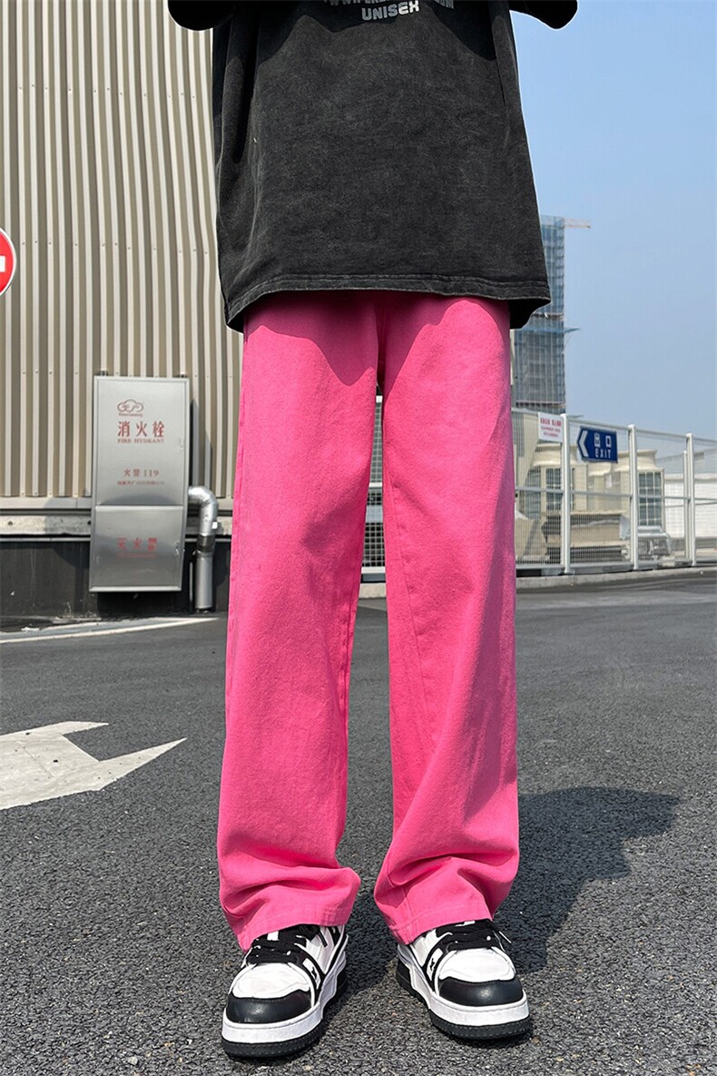 8XL-M特大码高级垂坠感休闲裤男薄款冰丝裤宽松直筒拖地裤K964P48,男装休闲裤,电商D206-1