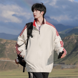 G0126-P65 秋季新款日系cityboy拉条立领宽松防水夹克图片