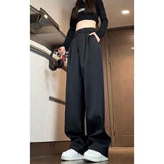 特批P38无差价2025春高级感休闲西裤男拼接高街大码直筒裤K5607，男装休闲裤，电商A001
