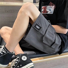 夏季工装短裤男薄款宽松直筒百搭休闲裤多口袋五分裤K4121-P30，男装休闲裤，星座512-2