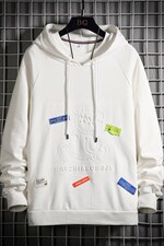 7XL-M 2023秋季新款潮牌连帽卫衣男慵懒风加肥加大码长袖控价88图片