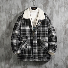 羊羔毛棉服男2025冬季新款休闲外套潮牌棉衣棉袄M199P120控158，男装棉衣，电商A157