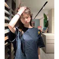 万针全刺绣工艺抖音得物高品质260克重磅纯棉双纱美式高街短袖T恤，男装T恤，电商A486-1