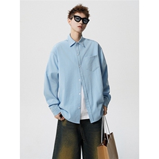 松弛感穿搭痞帅亚麻长袖衬衫男士夏季老钱风防晒衬衣外套932P45，男装防晒衣，星座710