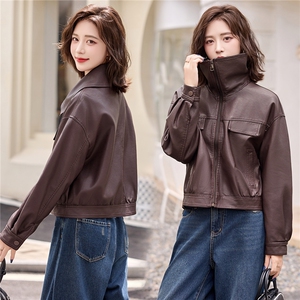 新款皮衣外套2026年洋气时尚休闲百搭款上衣图片