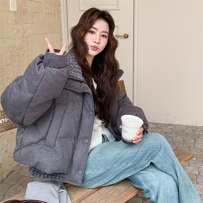 6931数据款大货已出现货90白鸭绒针织拼接羽绒P325K488,女装羽绒服,2D034