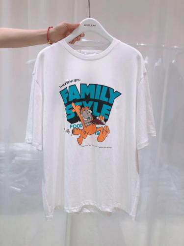 卡通印花T桖，常规版，女装，AMO