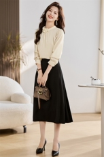 《秋装新品》随心注意自在潮流两件套套裙，女装套装/套裙，魅丽静蓝