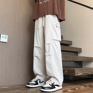 春季新款工装裤男款美式潮牌直筒阔腿裤子宽松休闲长裤K515-P48图片