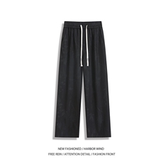 抖音品质夏季新款新中式冰丝宽松休闲裤B315-K25688-特p30控58，男装休闲裤，电商B315