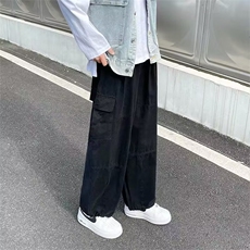 2023港风文艺直筒休闲裤男春秋宽松潮流工装裤，男装休闲裤，星座716-2