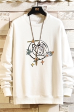 S6142-P28加绒款-P33秋季圆领卫衣男大码韩版宽松长袖外套砖墙，男装卫衣，电商A040A