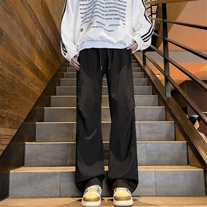 M677-P38美式户外机能防水冲锋裤男冬季高街工装宽松直筒裤子图片