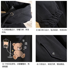 JK41194-P85加棉款-P115纯棉连帽夹克男士大码工装夹克男砖墙，男装夹克，电商A040A